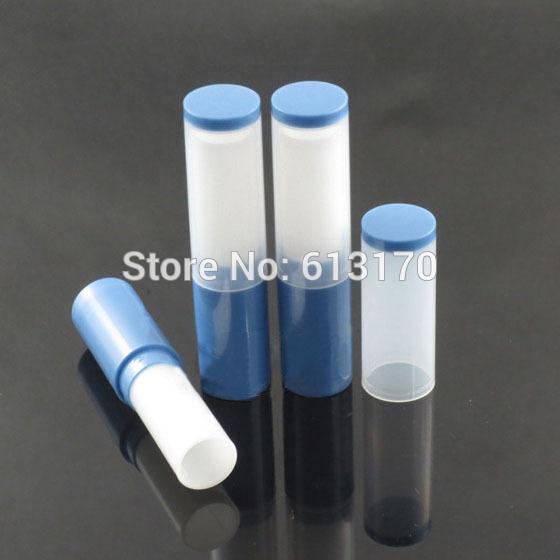 New Arrival 4g Lip balm Tubes Empty lip stick tube Frosted DIY Lipstick Packing container Blue color