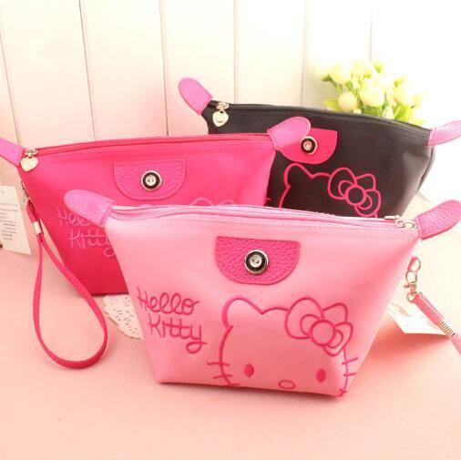 Women Cosmetic Bags Hello Kitty Makeup Bag Womens Handle bags Casual Bags Travel Bag Cosmetic case makeup organizer toiletry