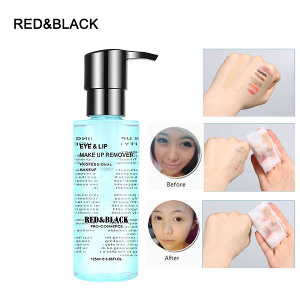 Red&Black cleansing liquid radiant remover 125ml Makeup Remover Deep Clean Eyes Lips Face Mild Clean skin care cosmetic