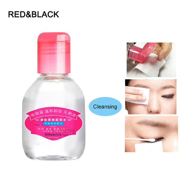 Red&Black cleansing liquid radiant remover 100ml Makeup Remover Deep Clean Eyes Lips Face Mild Clean skin care cosmetic