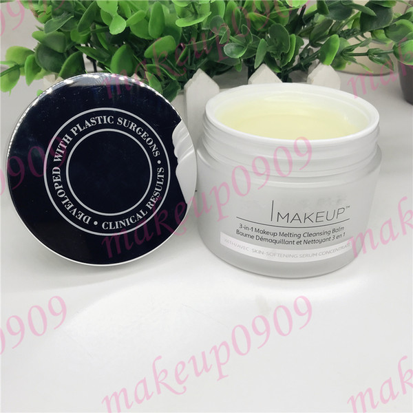 Drop shipping Makeup Remover bye makeup 3-in-1 makeup melting cleansing balm 80g with skin- softening serum concentrate 1 pcs ePacket ship