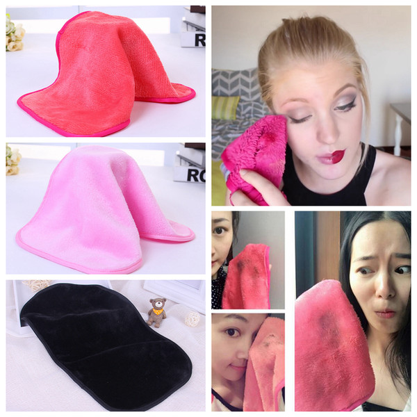 Microfiber Cloth Makeup Remover Towel Face Cleansing Cloth Facial Makeup Clean Pads Water Towel Tools 3 Colors AAA349