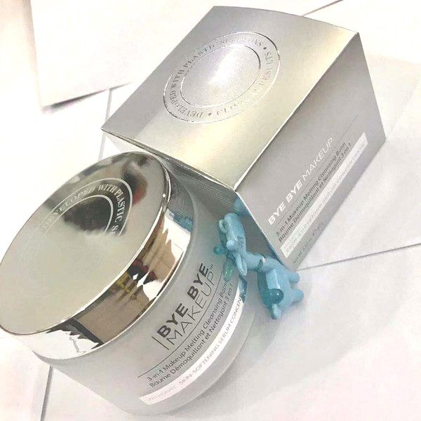 2018 Makeup Remover bye bye makeup 3-in-1 makeup melting cleansing balm 80g with skin- softening serum concentrate 80g