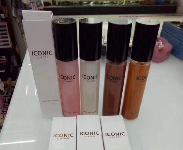 Iconic London Prep Set Glow Setting Spray Long lasting highlighter bronze 120ml 4 colors DHL free shipping