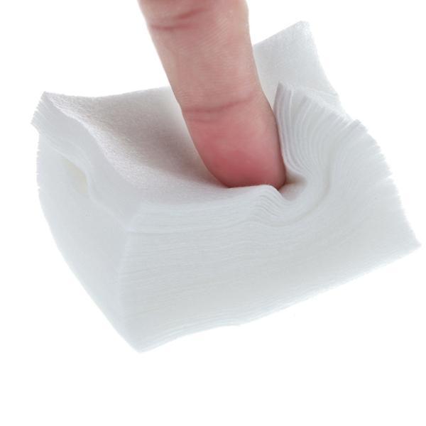 Wholesale-900pcs Disposable Wipes New Clean Paper Cotton White Pads Nail Remover Hot High quality Free shipping