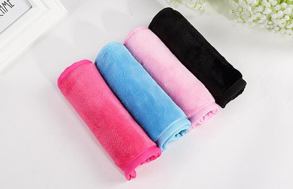 40*17CM Makeup face towel microfiber facial cloth make up cleaner Washable clean mascara cosmetics with water