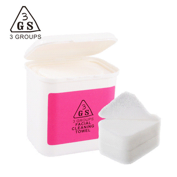 100PCS Genuine 3GS gentle deep cleansing facial eye and lip makeup remover cotton towel wipes non-woven