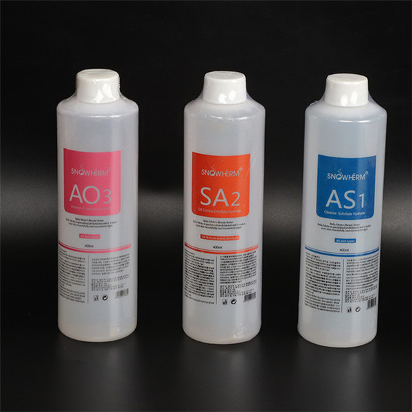 AS1 SA2 AO3 3PCS/SET Aqua Peeling Solution 400ml per Bottle Hydra Dermabrasion Facial Serum Cleansing For Normal Skin DHL