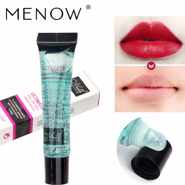 M.n Menow Brand Makeup remover oil 15ml lipstick remover oil even ultralong wear lipstick without rubbing cosmetic DHL R15001