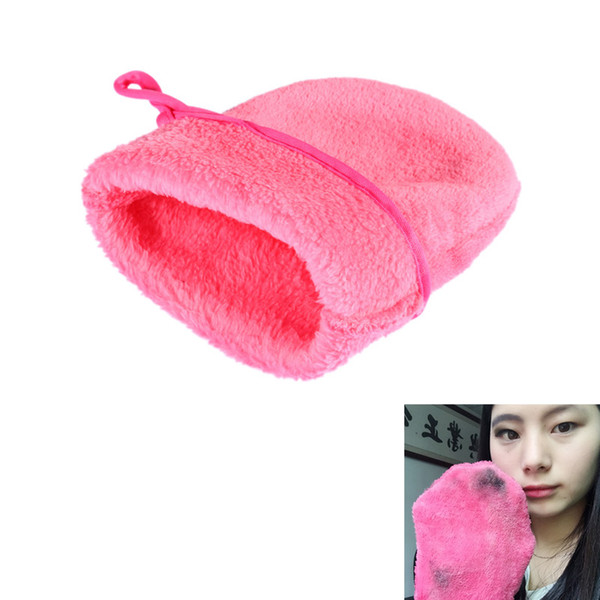 Wholesale-Reusable Microfiber Facial Cloth Face Towel Makeup Remover Cleansing Glove Tool HB88