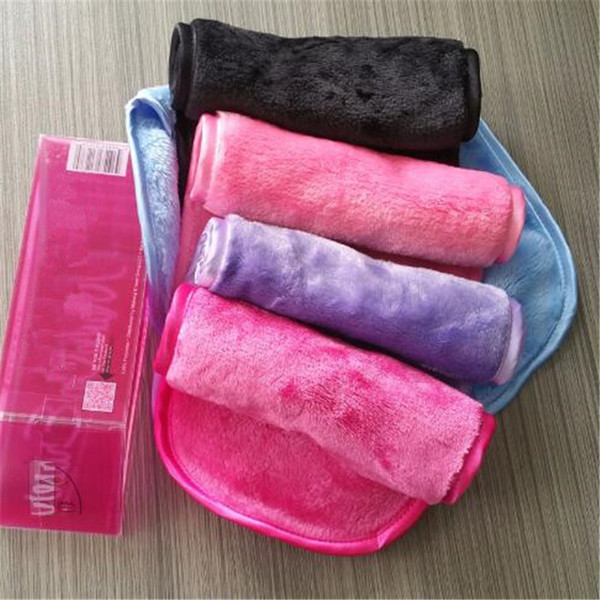 5colors Makeup Remover Towel Natural microfiber Cleaning Skin Face Towel Facial Wipe Cloths Wash Cloth In Stock