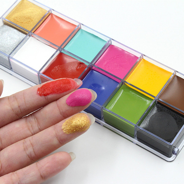 IMAGIC pigment oil color makeup 12 color professional body painting cream World Cup face painting oil paint