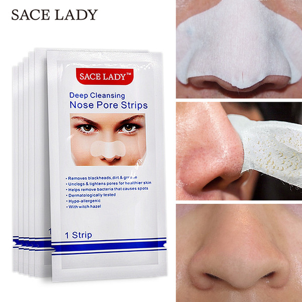 SACE LADY Nose Strips Deep Cleansing Blackhead Remover Nasal Spot Facial Dot Sticker Sheet Nose Mask Shill For Acne Black Head