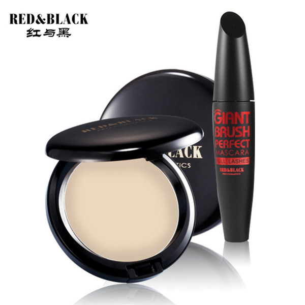 Red&Black Makeup Tool Kit 2PCS Cosmetics Including Cream foundation concealer big eye curling mascara makeup cosmetic set