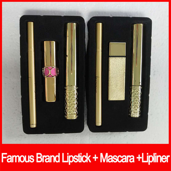 Famous Y brand makeup Lipstick Mascara Black Mascara 3 in 1 makeup sets Eyeliner Cosmetics Kit