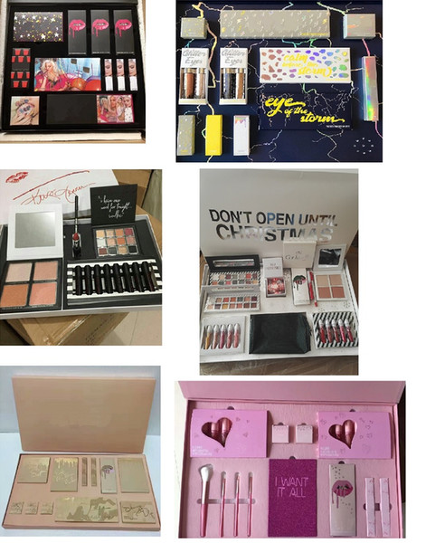 Brand New Christmas Holiday Bundle Makeup Gift Set Collection Baby It's Cold Outside Lip Gloss Kits Chill Baby Eye Shadow Palette Free Ship