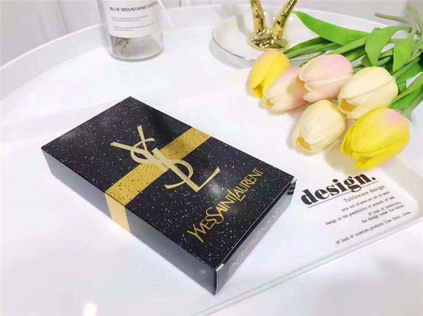 High Quality Famous YSL BEAUTY Luxury Brand Makeup Set Kollection Lipstick Mascara Eyeliner Cosmetic 3 in 1 Kit Free Shipping