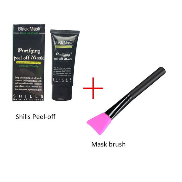 New shills mask peel off Blackhead remover and Silicone Cleansing Brush Kit Cheapest Shills Come With Silicone Mask brush