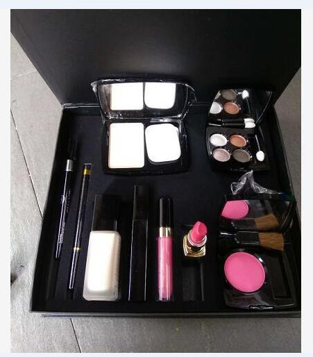 2018 cosmetics set concealer eyebrow pencil blush lipstick eyeliner pencil high quality makeup kit big box with free gift box and receipt