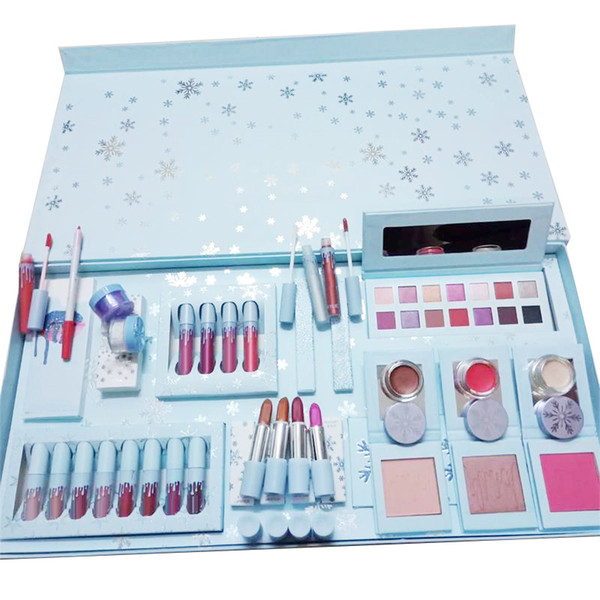 2019 Newest Makeup sets The Holiday Collection Liquid Matte lipsticks kit Eyeshadow Palette Gloss Highlighter Christmas Gift kit