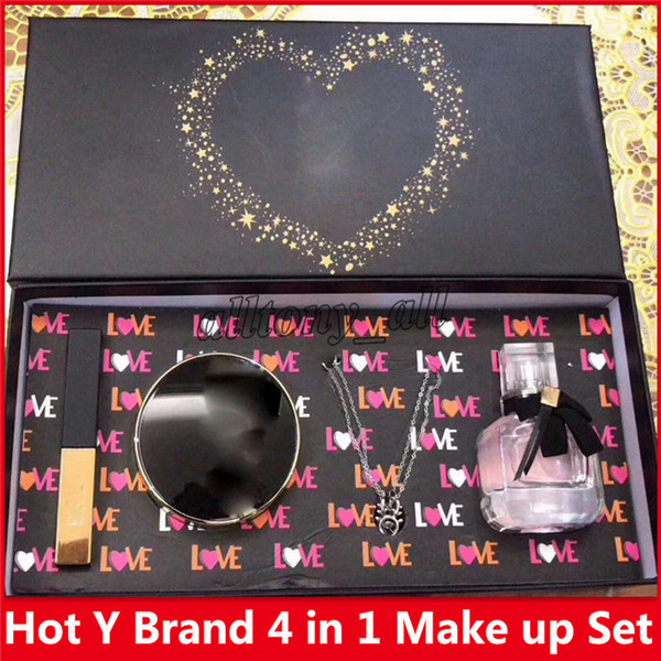 Neweat Y Brand Makeup Set 5 in 1,Cushion BB ,Lipsticks ,perfumes,and necklace in a gift box