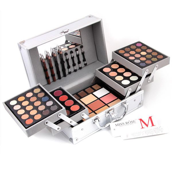 New Pattern Professional Makeup Palette Cosmetic Box Bronzers Highlighters Blush Make-up Face Powder Case Eye Shadow Kits Wholesale