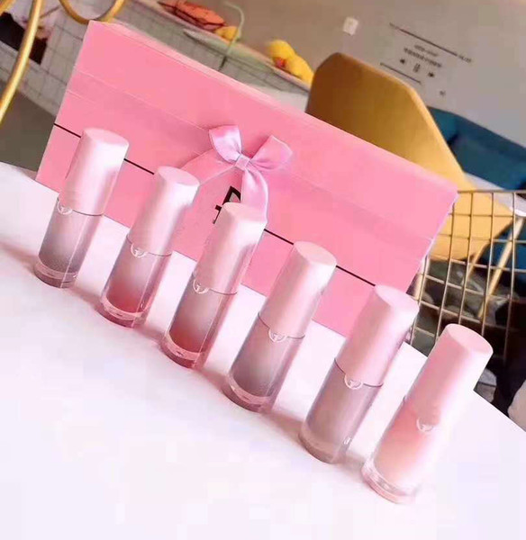 1set=6pcs gior liquid lipstick 4pcs+liquid concealer 2pcs Famous Makeup Brands gift box