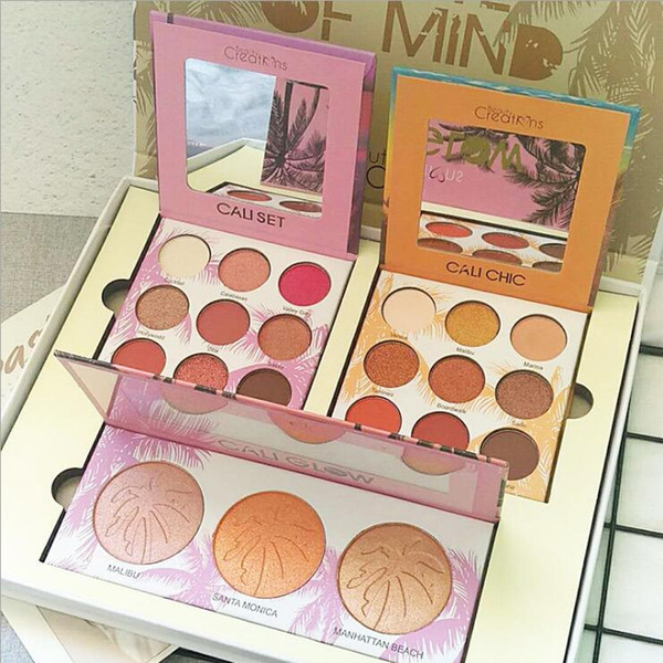 Dropshipping 3 in 1 CALI SET COLLECTION by Beauty creations SUMMER STATE OF MIND eyeshadow set CALI CHIC CALI GLOW makeup set