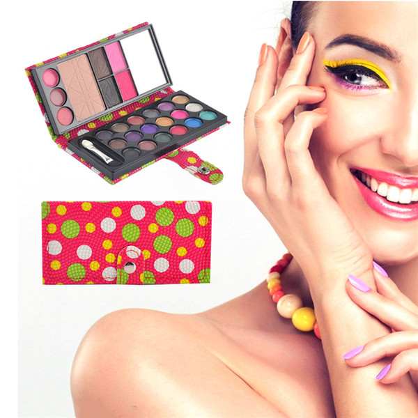 26 Colors Eyeshadow Natural Waterproof Make Up Blush Eyebrow Powder Eye Shadow Makeup Palette PU Cosmetic Beauty Makeup Set 2801050