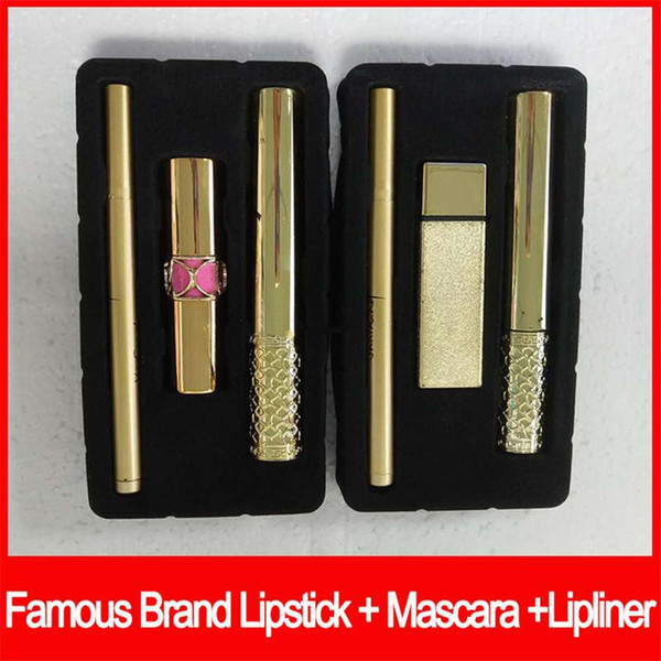 Famous Y brand makeup Lipstick Mascara Black Mascara 3 in 1 makeup sets Eyeliner Cosmetics Kit