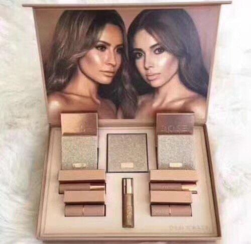 FREE SHIPPING Newest makeup Dose of colors DesixKaty box Face Powder Bronzer & Highlighters +lip gloss+ lip stick in 1 box set