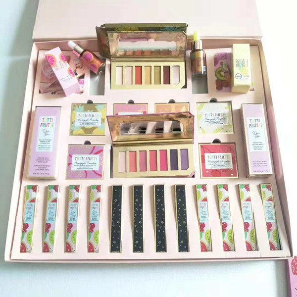 Free DHL Christmas Gift Branded Tutti Frutti Makeup Bundle Collection Set Pineapple Eyeshadow Palette Full Large Face and Lip Cosmetics Kits