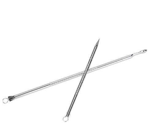 New 3Pcs Stainless Steel Silver Blackhead Facial Acne Spot Pimple Remover Extractor Tool Comedone free shipping