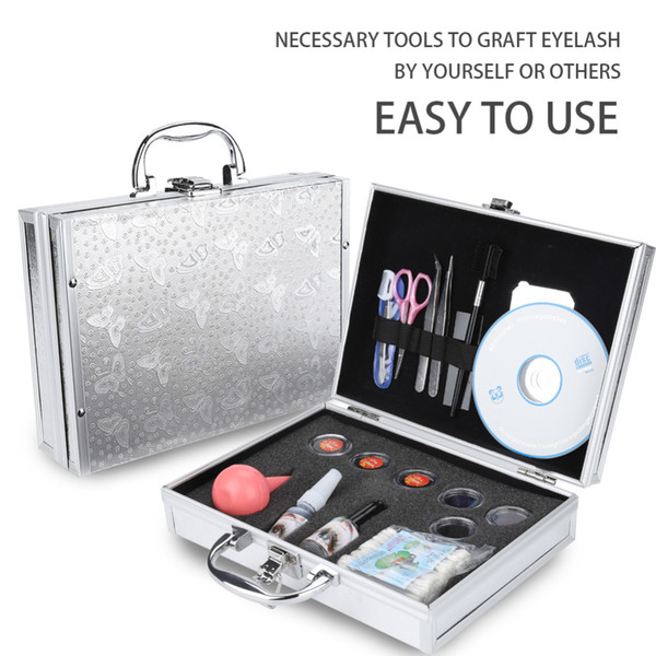 Professional False Eyelash Extension Cosmetic Set Natural Cluster Long Individual Lashes False Fake Eyelashes Makeup Kit