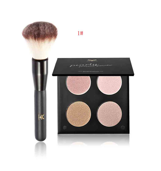 Professional Face Makeup Set 4 Colors Highlight Powder +1pcs brushes set Cosmetic Face Makeup
