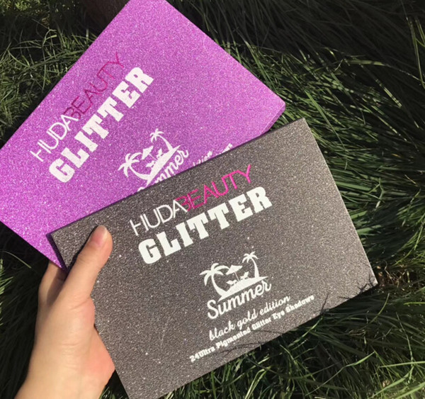 2018 NewestGLITTER 24 Colors Ultra Pigmented Glitter Eye Shadow Palette Pink gold edition Hiqh Quality beauty summer eyeshadow palette matte
