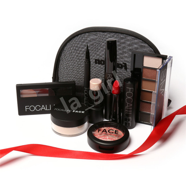 FOCALLURE 8Pcs/set Fascinating Makeup Kit Portable Beauty Daily Use Cosmetics Make Up Girlfriend Gift Free Shipping