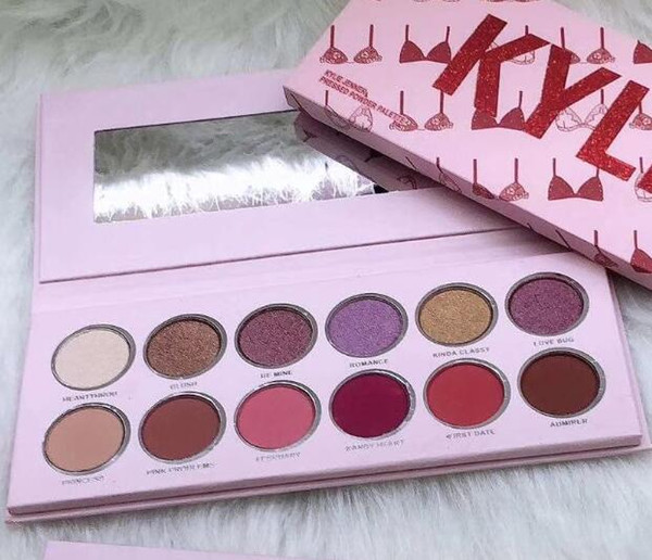 2019 K J Makeup Eye shadow Set Pressed Powder Palette 12colors Eyeshadow