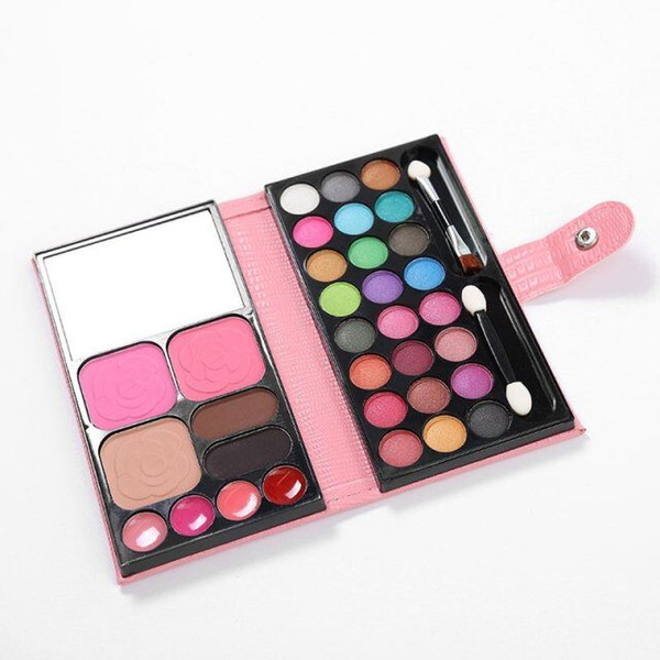 Hot Sales 33 Colors Makeup Set Beginner Portable Eyeshadow Lipstick Powder Blush Makeup Disk Multi-function Eyeshadow Palette
