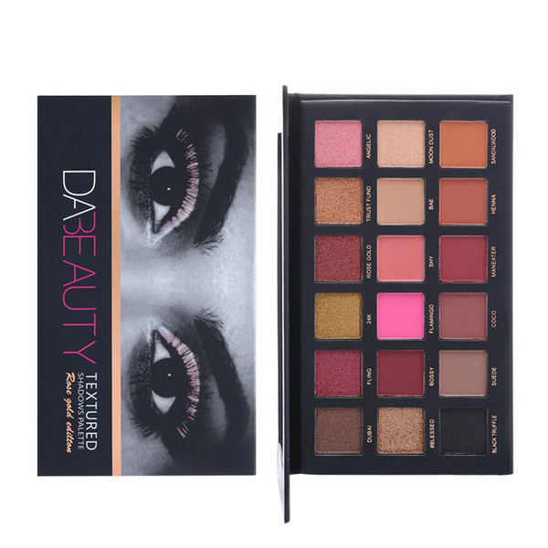 DA BEAUTY HOT New High quality makeup Palette 18 color Eyeshadow Rose Gold Texture Palette /eyeshadow palette