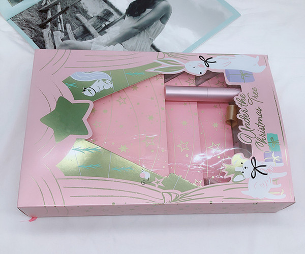 New Faced Christmas set gift Under the Christmas Tree contains Two eyeshadow set and One blush set with better than sex mascara in stock!