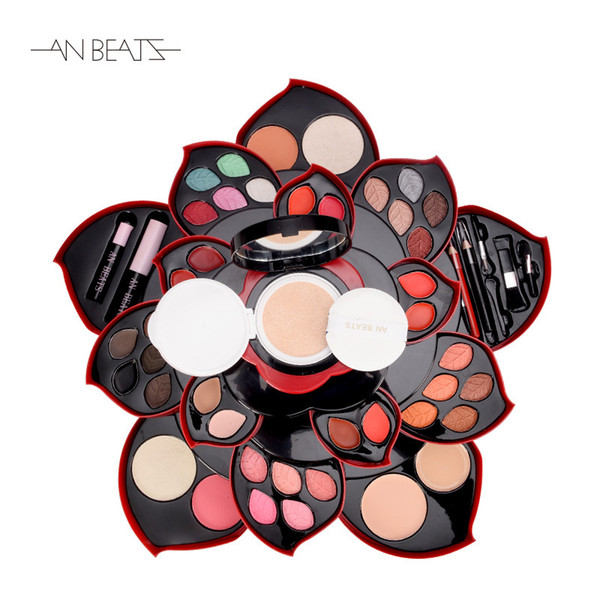 Makeup Sets 2018 Hot Rotatable Makeup Plate with Different Eye Shadow Lipsticks Blusher Make Up Tools Beauty Cosmetic Kits
