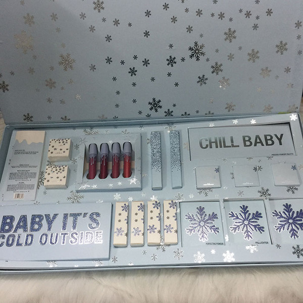 Newest Makeup Sets The Holiday Collection Liquid Matte Lipsticks Kit Eyeshadow Palette Gloss Highlighter Christmas