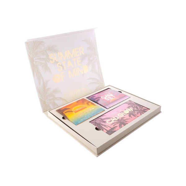 Huda Cali Collection 3 in 1 Cheek Makeup Beauty Tools Kit Pretty Rich Diamond Light Palette Collector