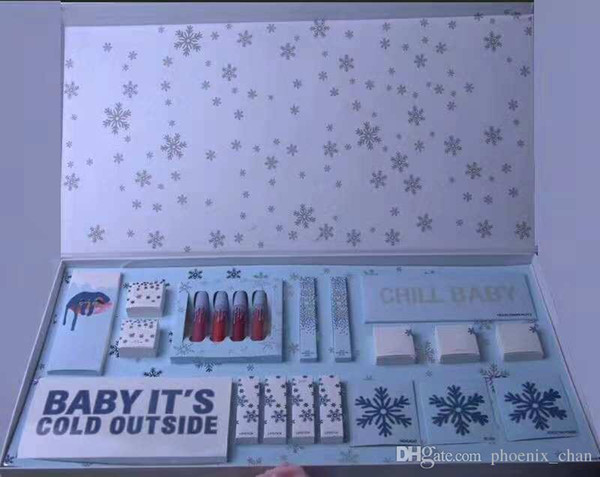 Christmas Holiday Collection Makeup Set CHILL BABY eyeshadow palette BABY IT'S COLD OUTSIDE Christmas makeup set lipstick set highlighters