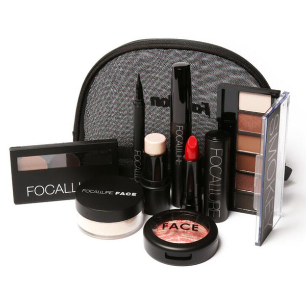 Brand Makup Tool Kit 8 PCS Must Have Cosmetics Including Eyeshadow Lipstick With Makeup Bag Makeup Set