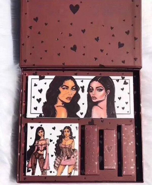 New HOT makeup set Brand K&J makeup full set WIFE Life highlighter Eyeshadow Lip Gloss lipstick Cosmetics kit DHL shipping
