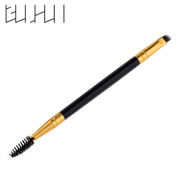 GUJHUI 1pcs Double Head Makeup Brush Eyebrow Eyeshadow Concealer Eyeshadow Powder Eyeliner Make up Brushes Tools