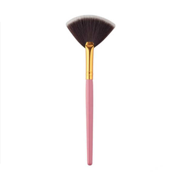 GUJHUI 1pcs fan makeup brushes Face Foundation powder 2 color Cosmetic High Quality Beauty make up Tool Free ship