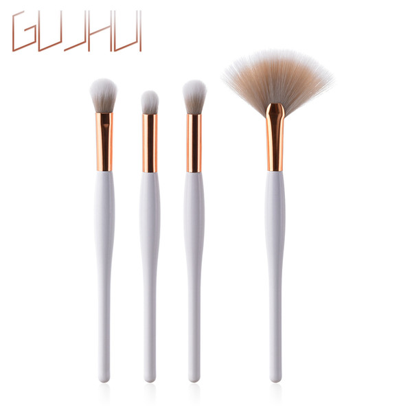 GUJHUI 4PCS Pro Makeup Brushes set Foundation Eyebrow Blush Powder Cosmetic Concealer Professional Makeup Brushes Set